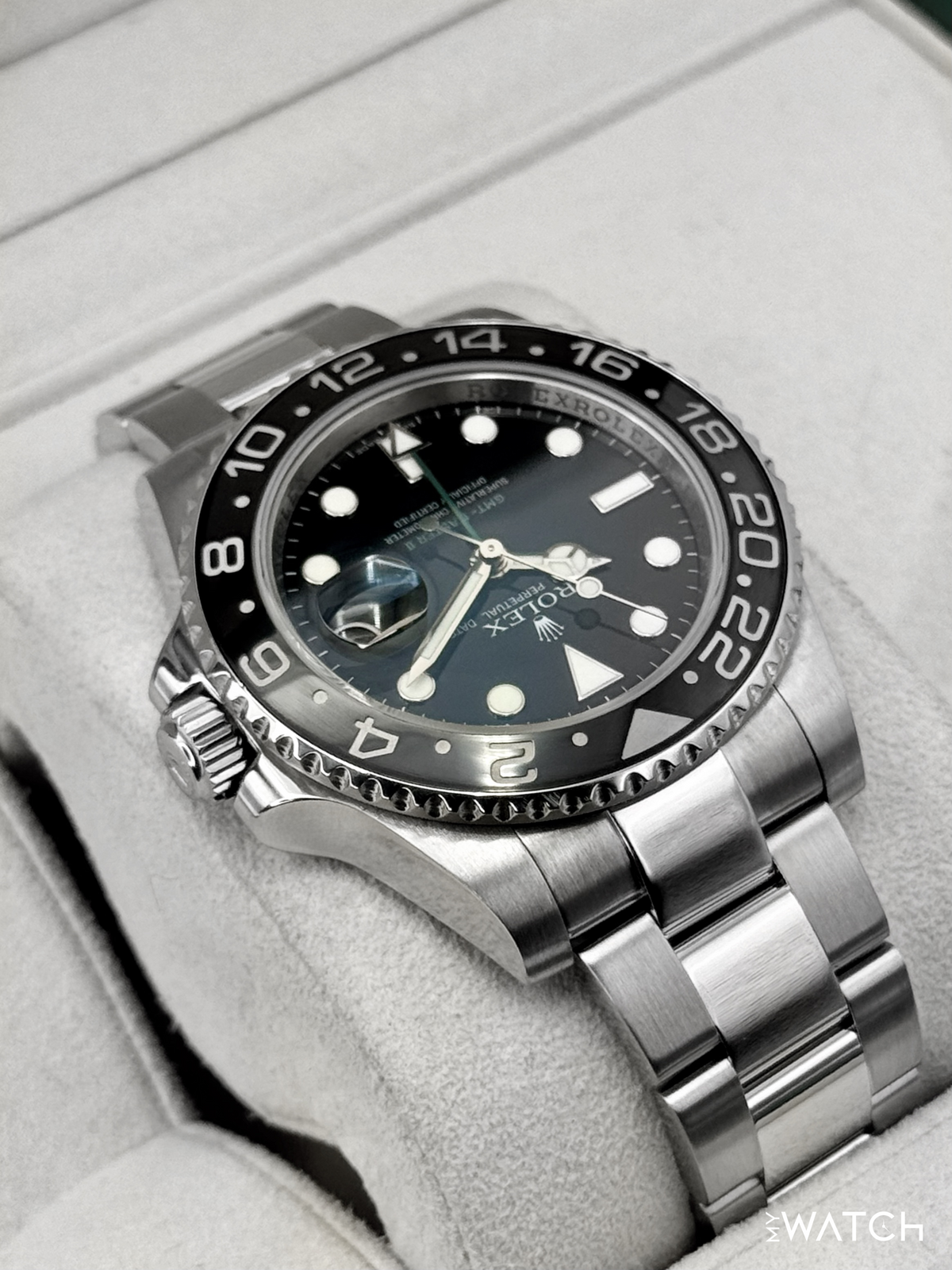 2007 Rolex GMT-Master II 40mm 116710LN Stainless Steel Black Dial