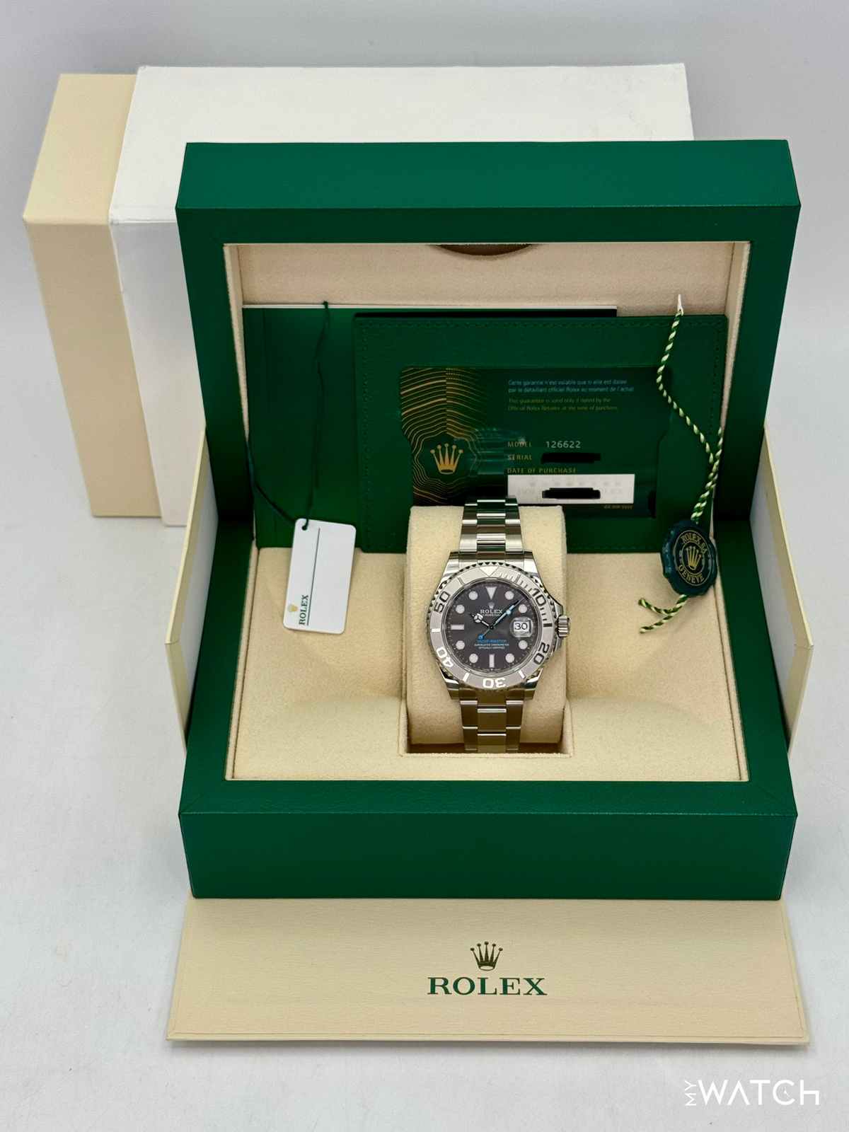 2024 Rolex Yacht-Master 40mm 126622 Stainless Steel Rhodium Dial