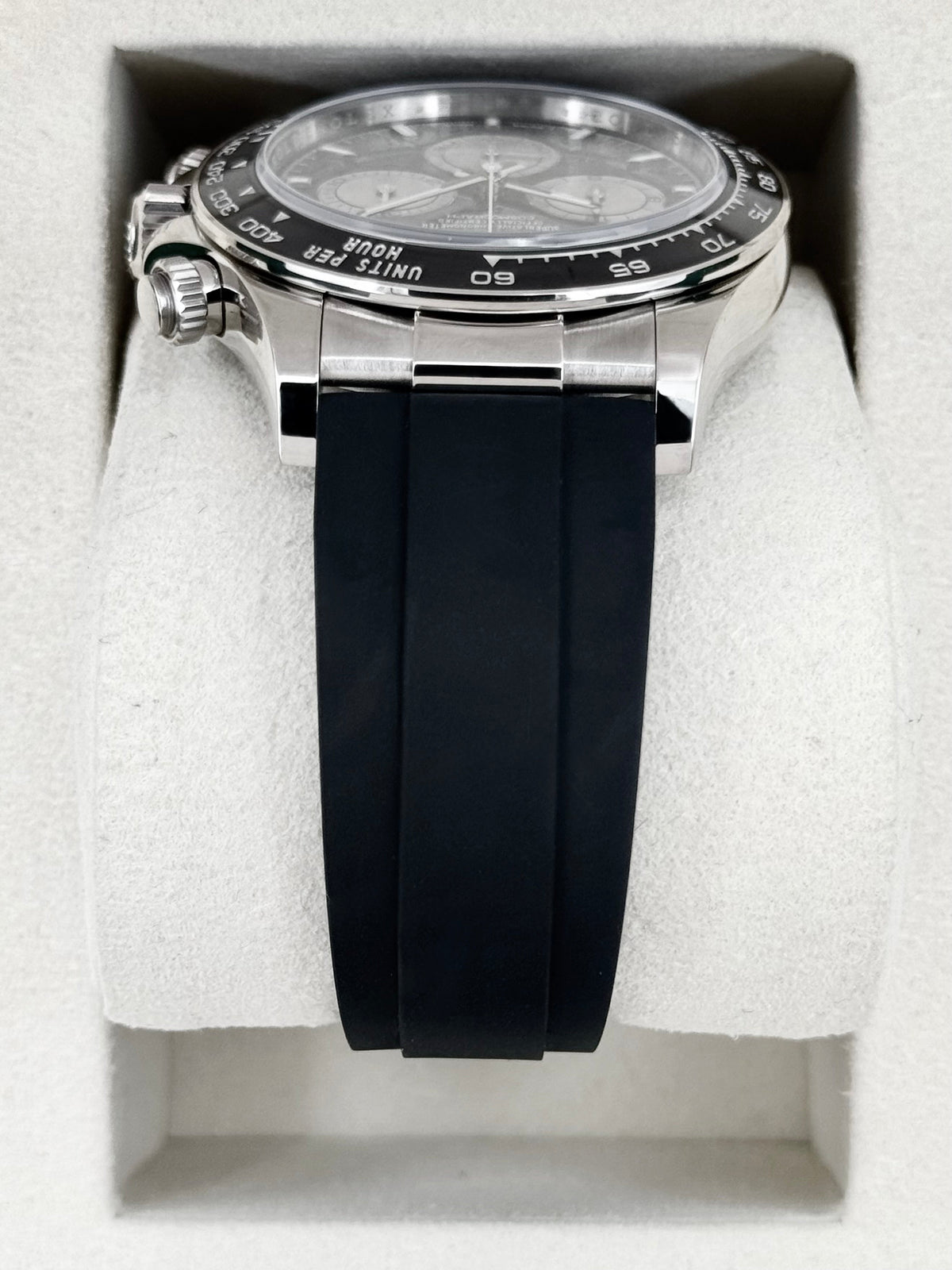 2025 Rolex Daytona 40mm 126519LN White Gold Oysterflex Black Dial