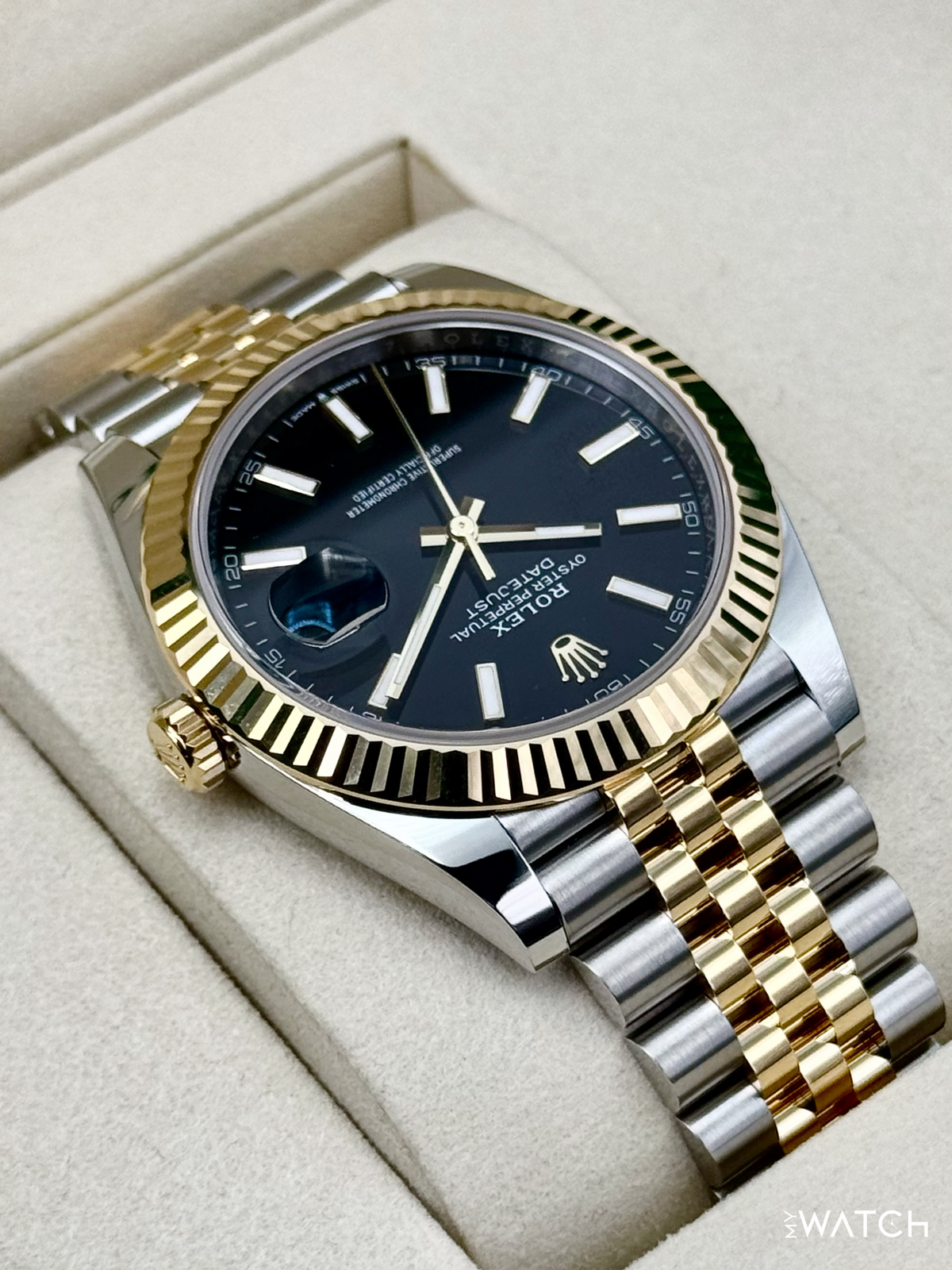 NEW 2026 Rolex Datejust 41mm 126333 Two-Tone Jubilee Black Dial