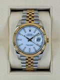 2020 Rolex Datejust 41mm 126333 Two-Tone Jubilee White Dial