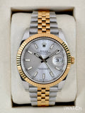 NEW 2025 Rolex Datejust 41mm 126333 Two-Tone Jubilee Silver Dial