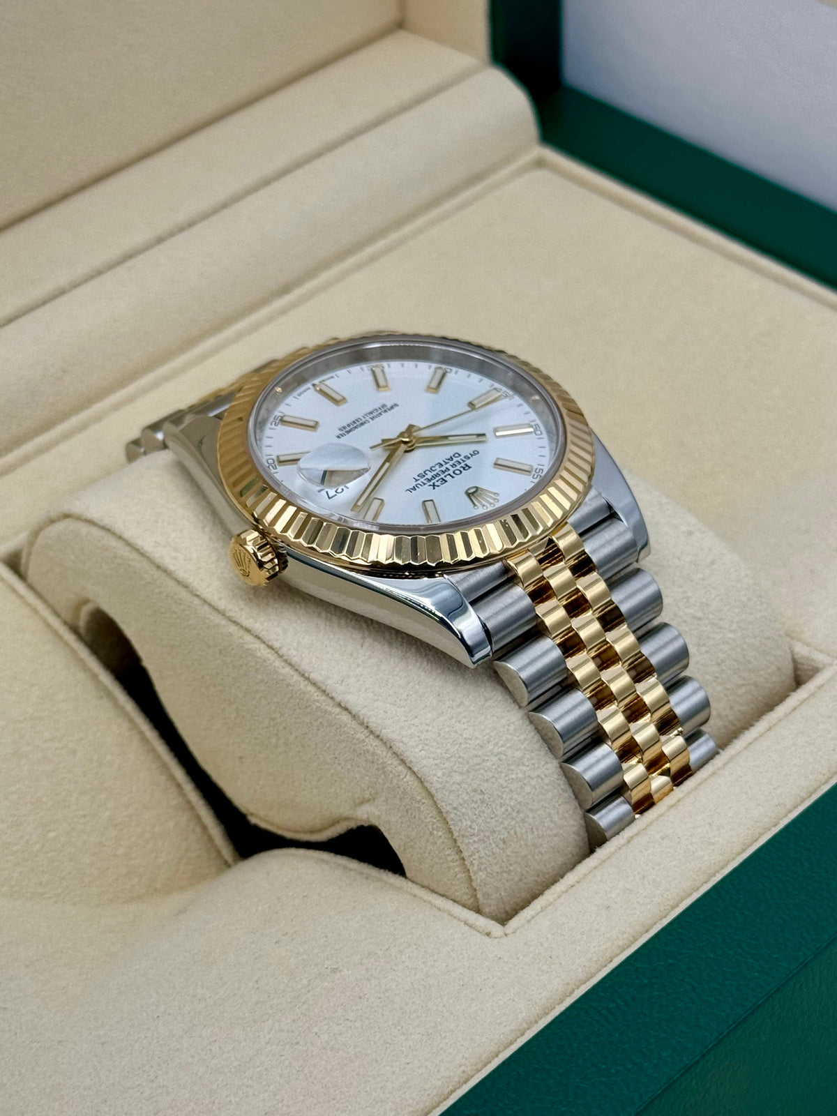 2020 Rolex Datejust 41mm 126333 Two-Tone Jubilee White Dial