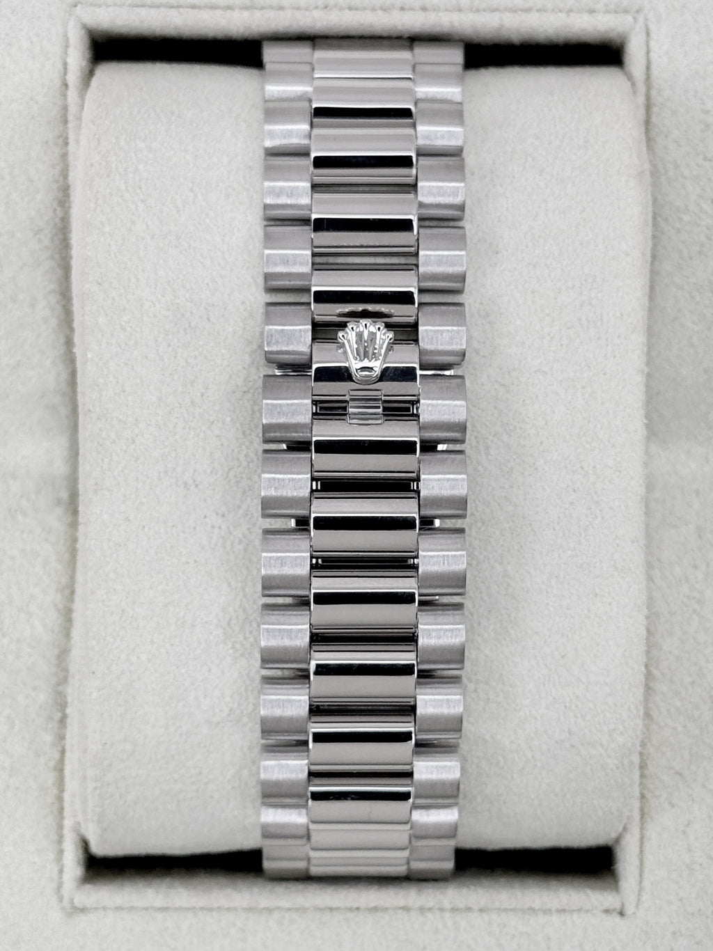 2014 Rolex Day-Date II 41mm 218206 Platinum Ice Blue Roman Numeral Dial
