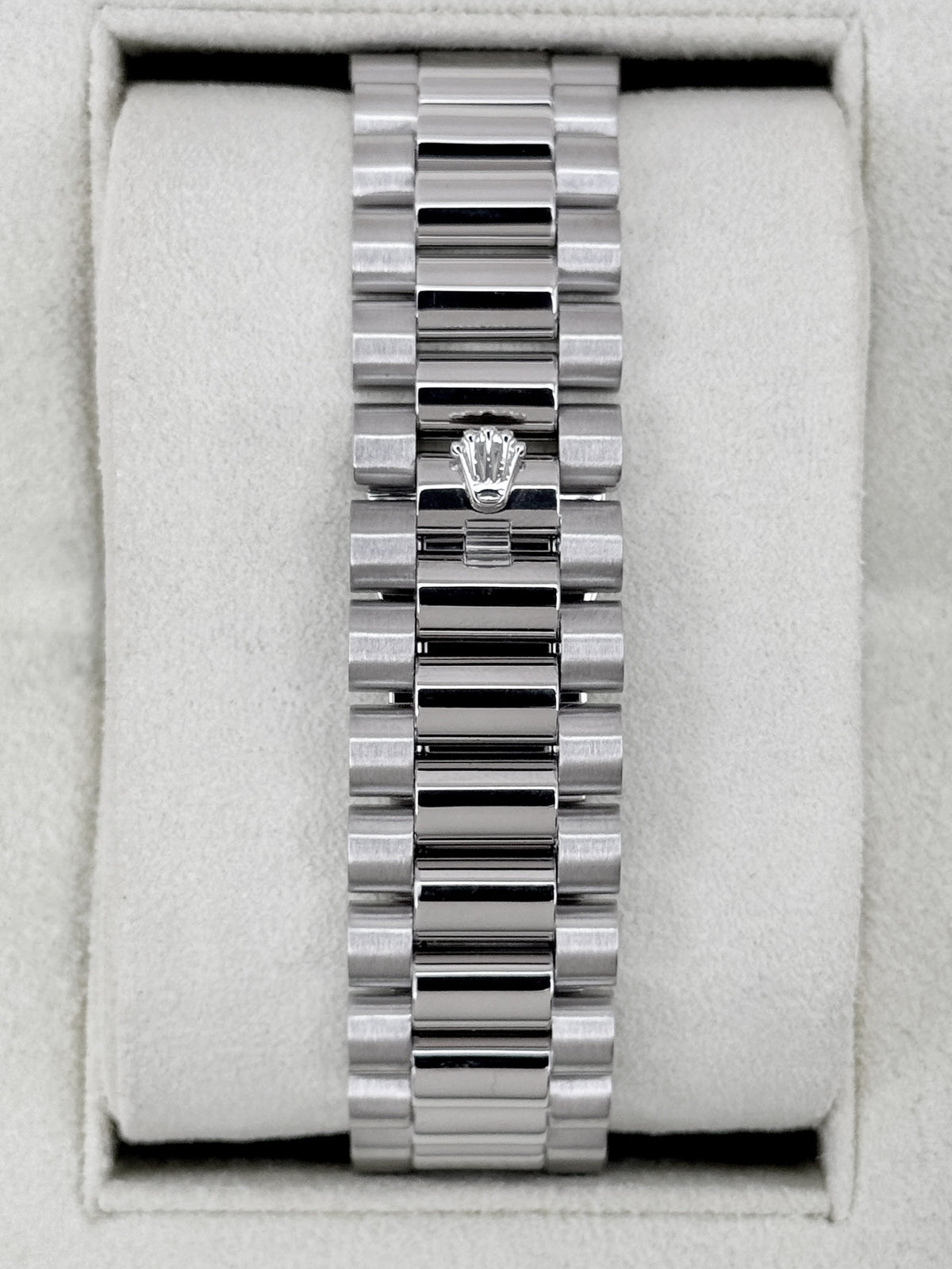 2014 Rolex Day-Date II 41mm 218206 Platinum Ice Blue Roman Numeral Dial