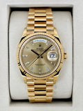 2025 Rolex Day-Date 36mm 128238 Presidential Champagne Diamond Dial