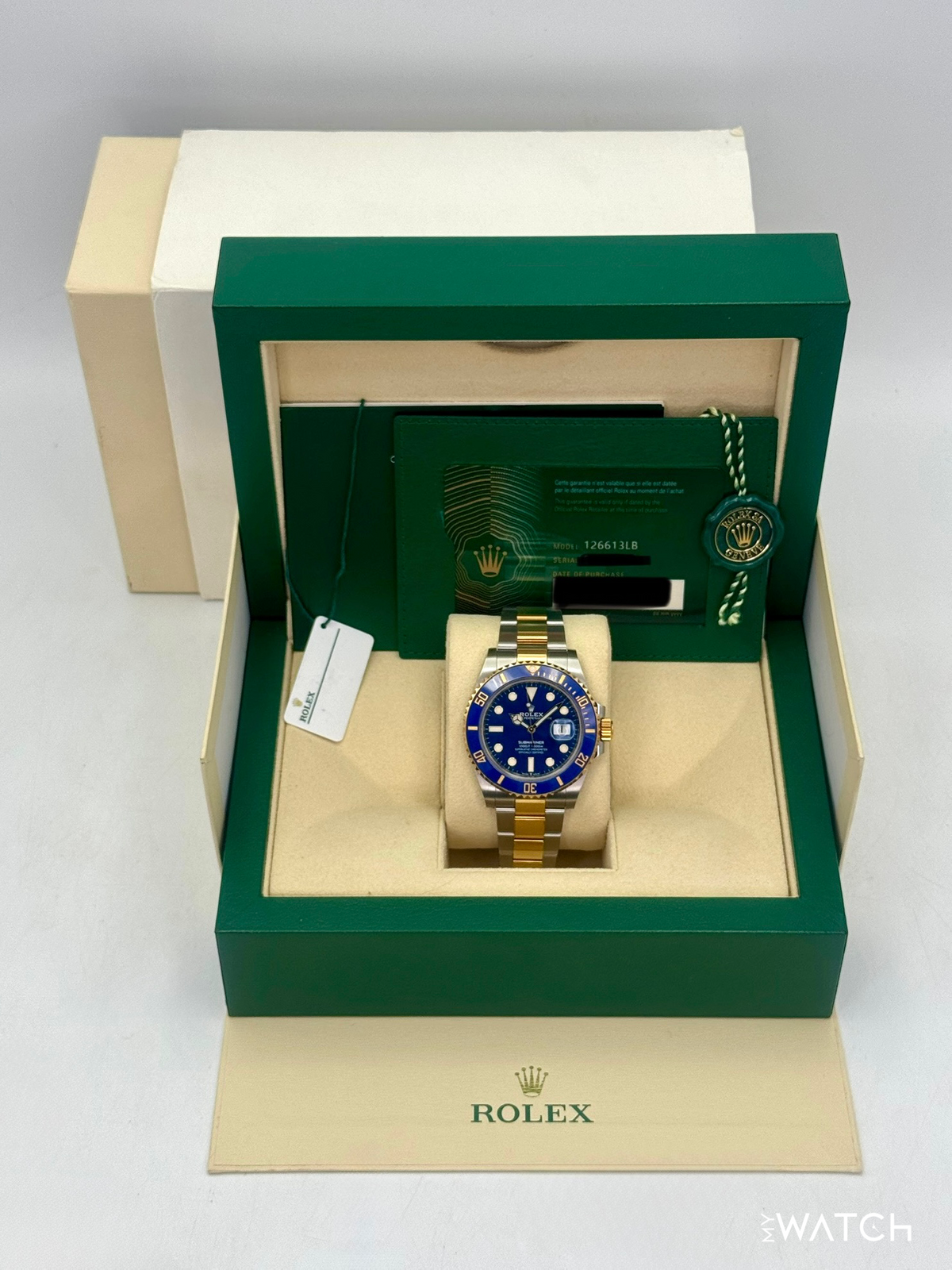 2022 Rolex Submariner "Bluesy" 41mm 126613LB Two-Tone Blue Dial