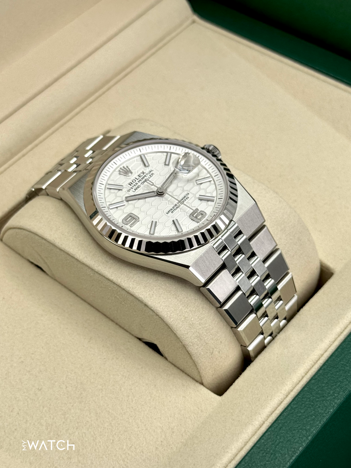 NEW 2026 Rolex Land-Dweller 40mm 127334 Stainless Steel Jubilee White Dial