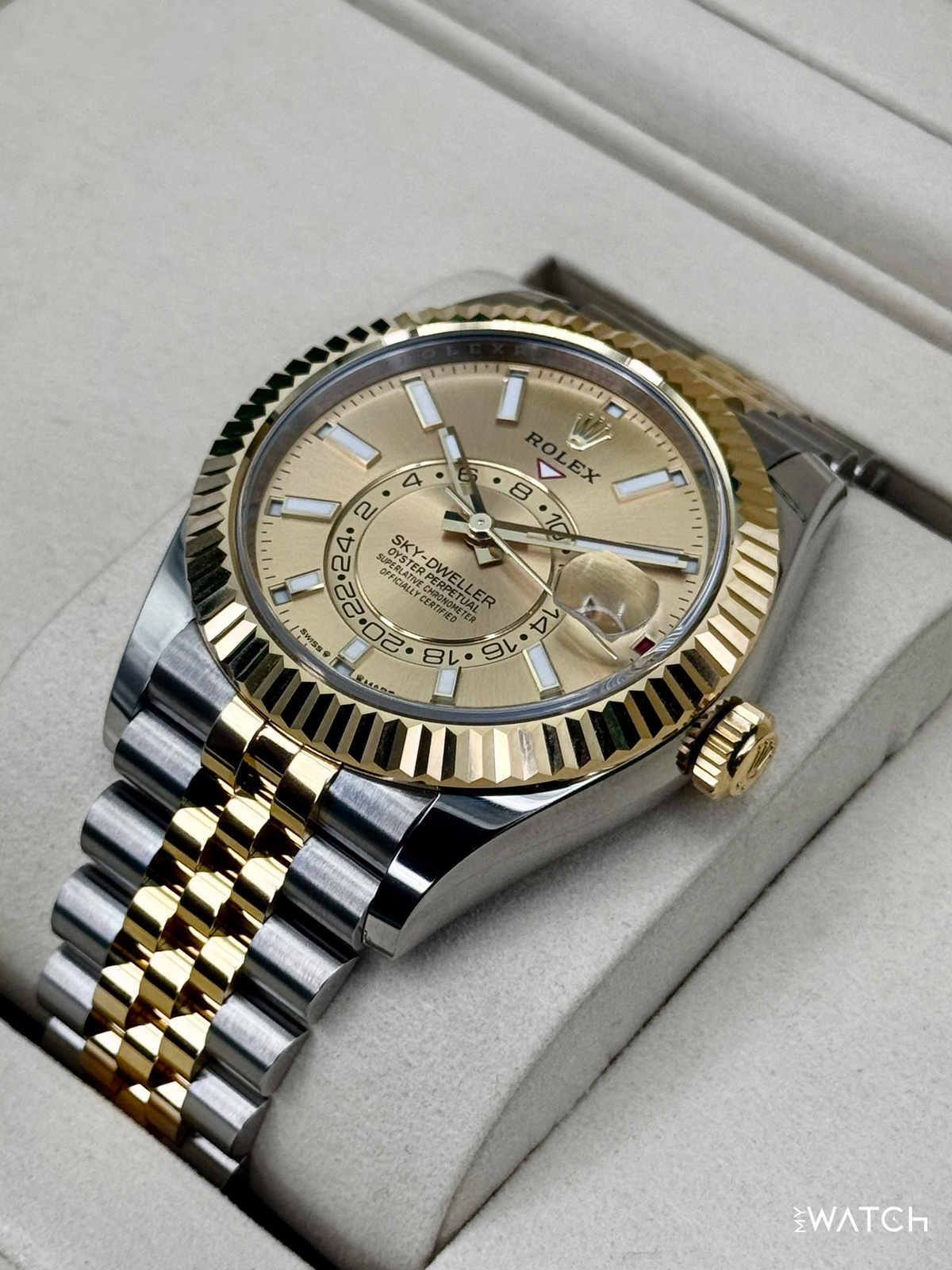 NEW 2026 Rolex Sky-Dweller 42mm 336933 Jubilee Champagne Dial