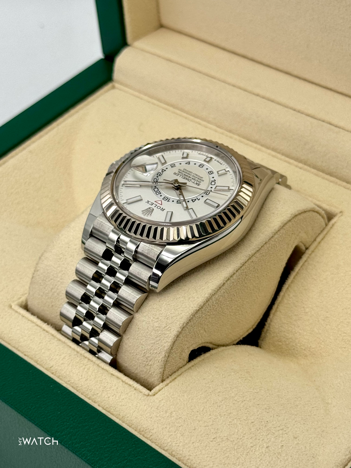 2025 Rolex Sky-Dweller 42mm 336934 Stainless Steel Jubilee White Dial