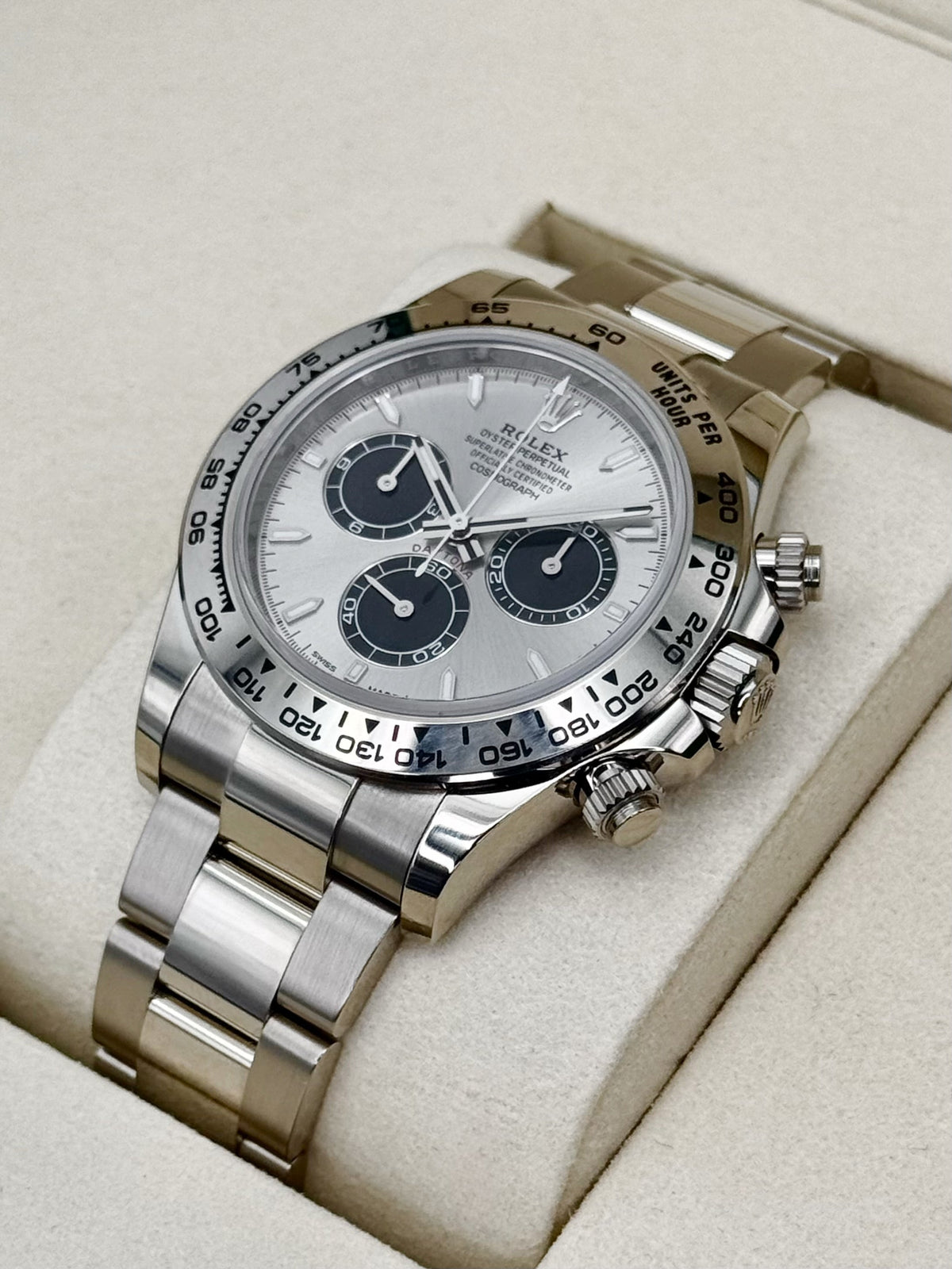 NEW 2026 Rolex Daytona 40mm 126509 White Gold Silver Ghost Dial