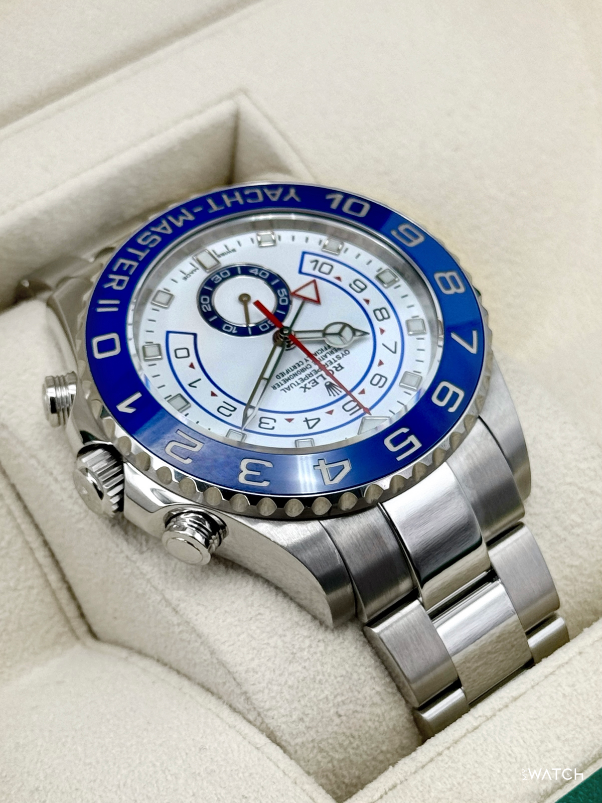 2019 Rolex Yacht-Master II 44mm 116680 Stainless Steel White Dial
