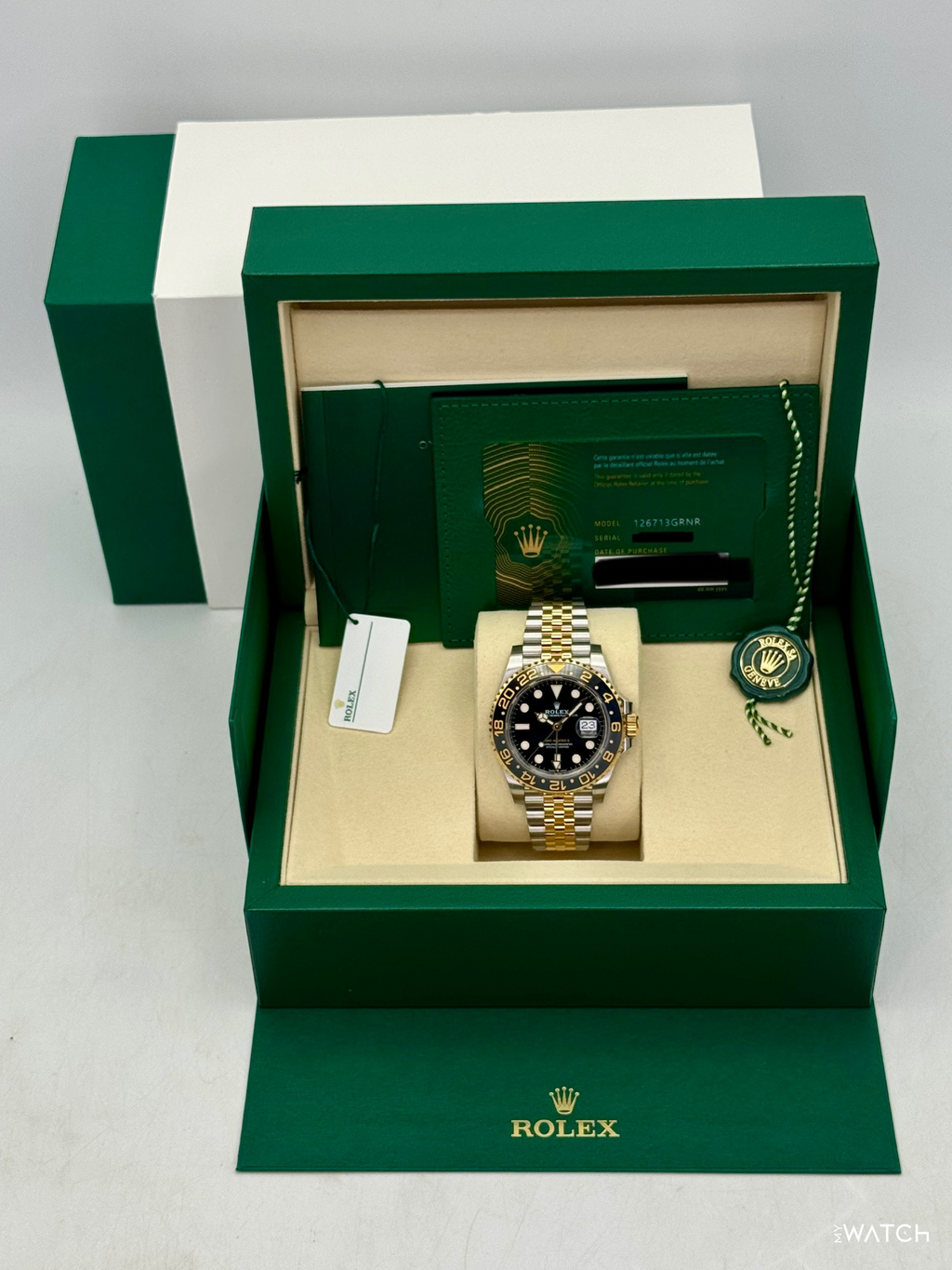 2025 Rolex GMT-Master II 40mm 126713GRNR Two-Tone Jubilee