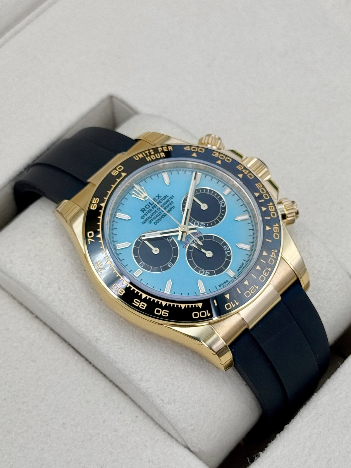 NEW 2026 Rolex Daytona 40mm 126518LN Oysterflex Turquoise Tiffany Blue Dial (NEW CARD STYLE)