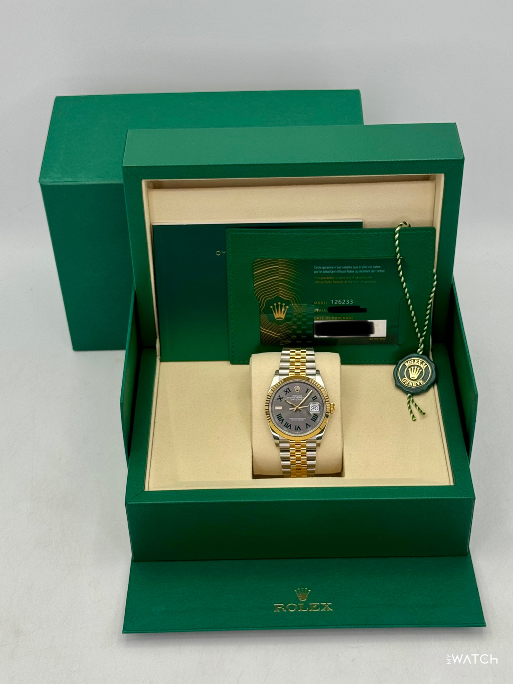 NEW 2026 Rolex Datejust 36mm 126233 Two-Tone Jubilee Wimbledon Dial