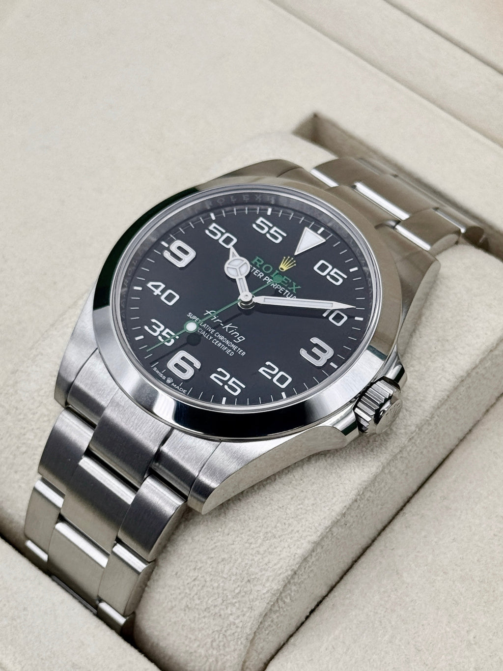 2025 Rolex Air-King 40mm 126900 Stainless Steel Black Dial
