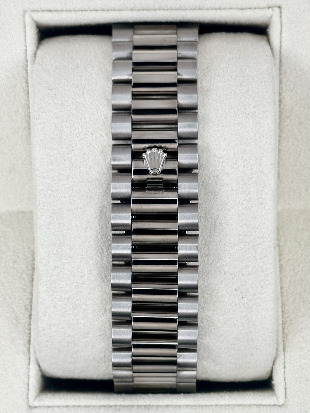 2020 Rolex Day-Date 40mm 228239 Presidential White Gold Olive Green Dial