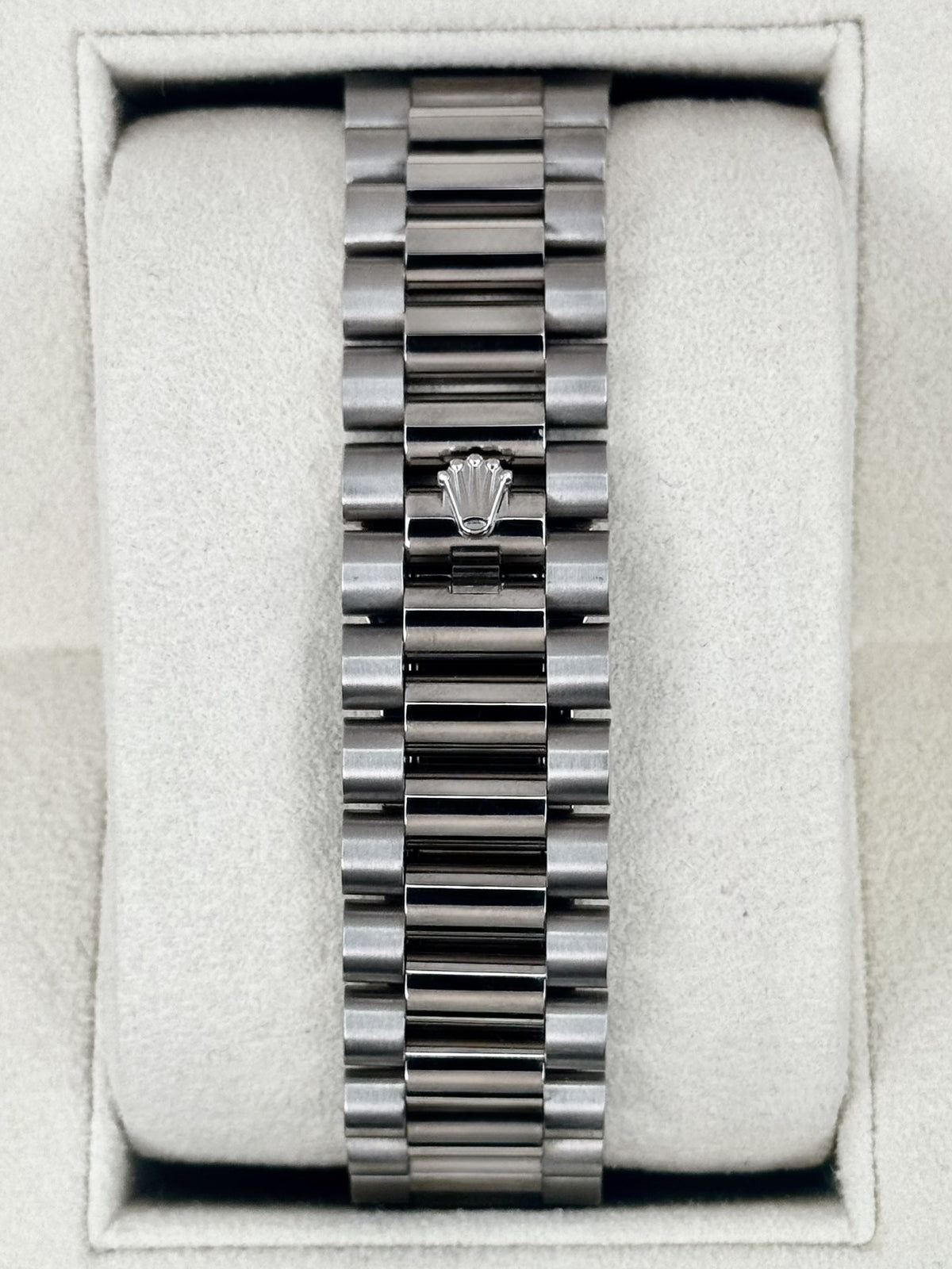 2020 Rolex Day-Date 40mm 228239 Presidential White Gold Olive Green Dial