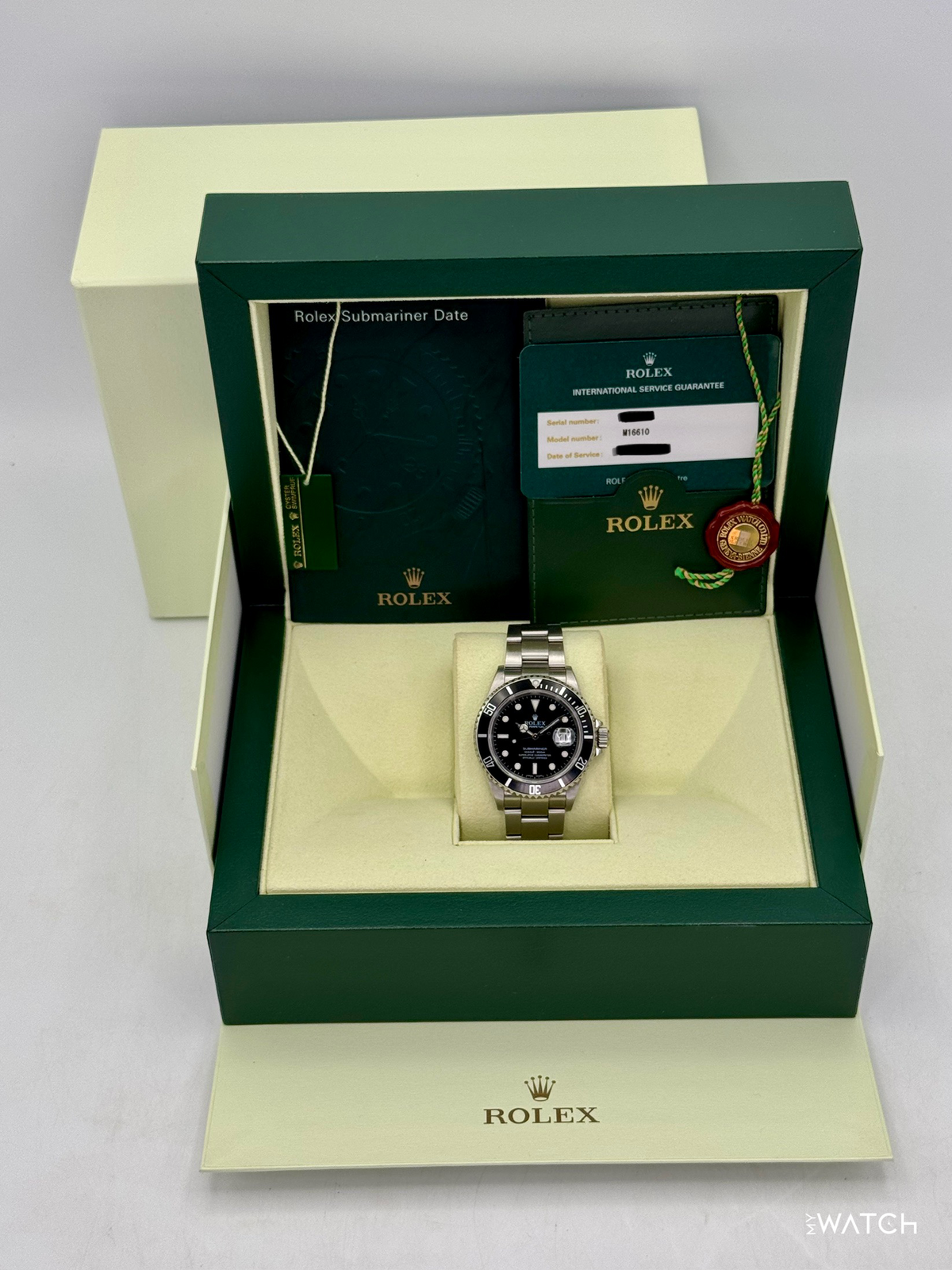2005 Rolex Submariner 40mm 16610 Stainless Steel Black Dial (Collectors Set)