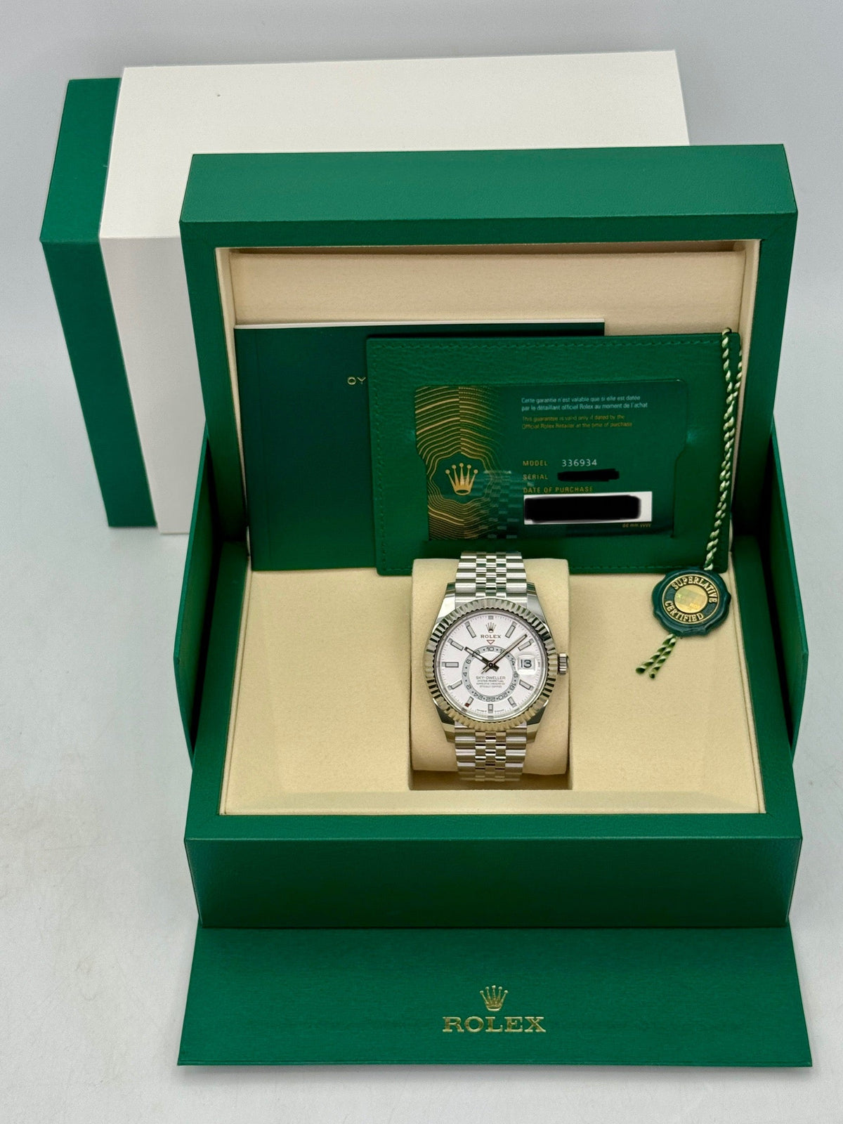 NEW 2026 Rolex Sky-Dweller 42mm 336934 Stainless Steel Jubilee White Dial