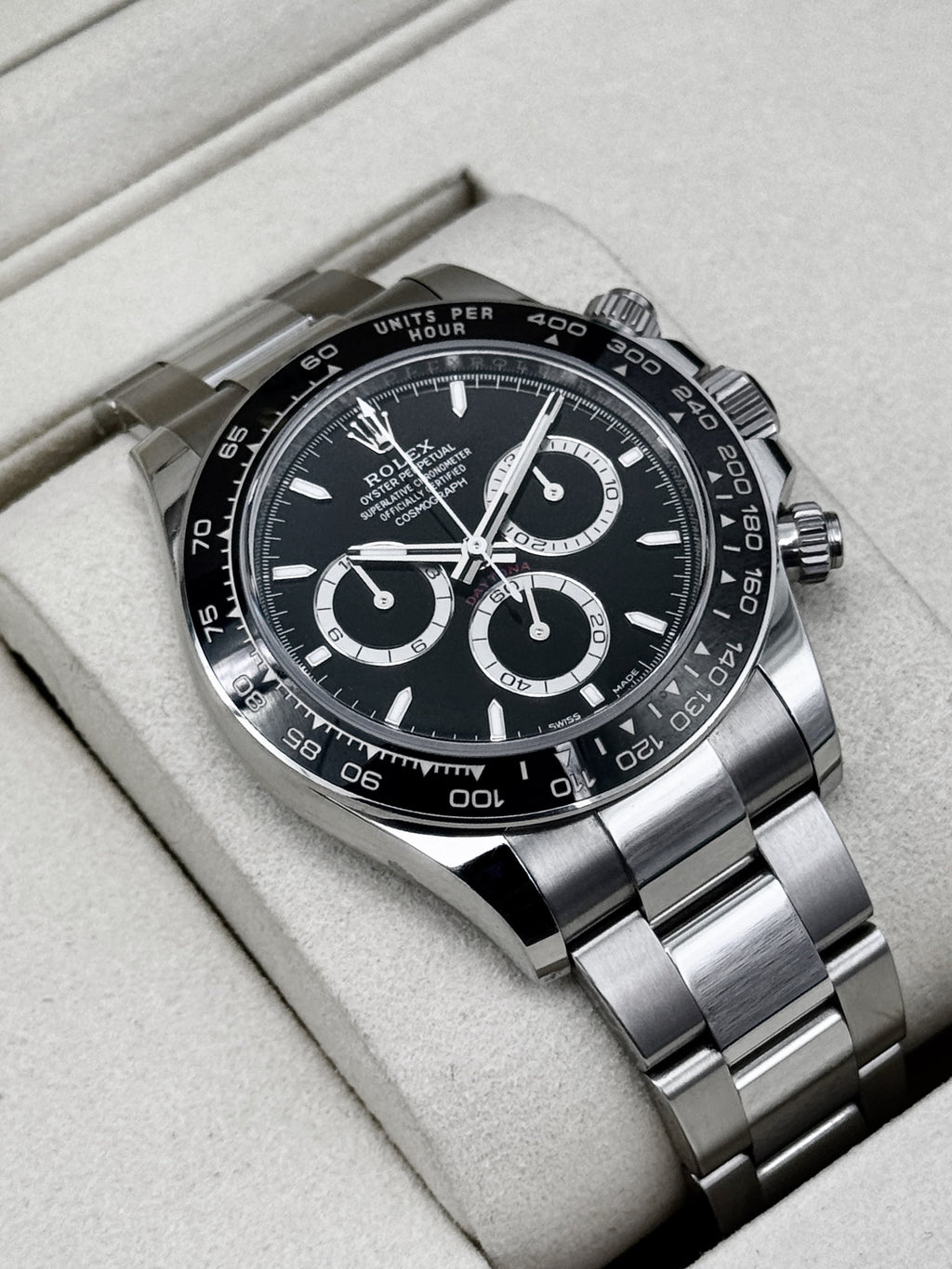 2025 Rolex Daytona 40mm 126500LN Stainless Steel Black Dial