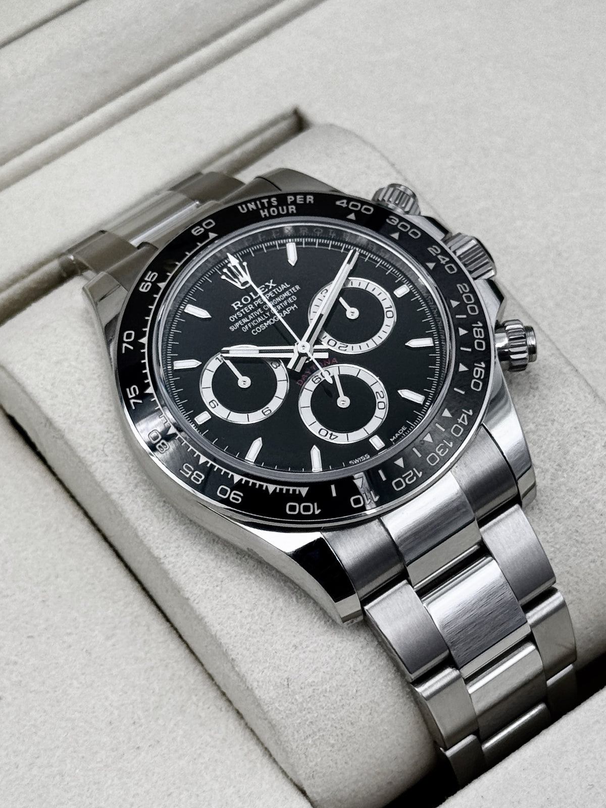2025 Rolex Daytona 40mm 126500LN Stainless Steel Black Dial