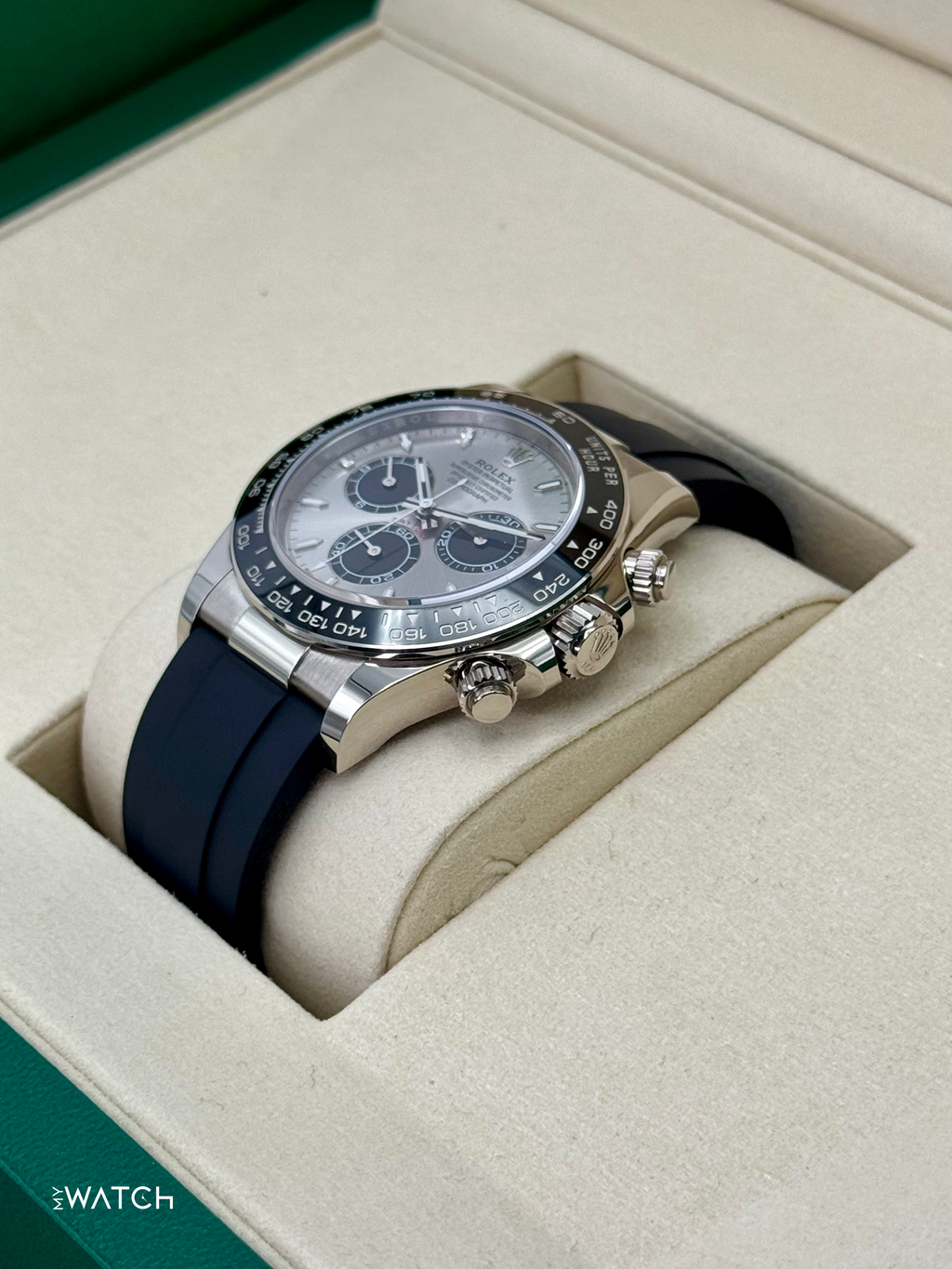 NEW 2026 Rolex Daytona Ghost 126519LN White Gold Oysterflex Silver Dial 40mm