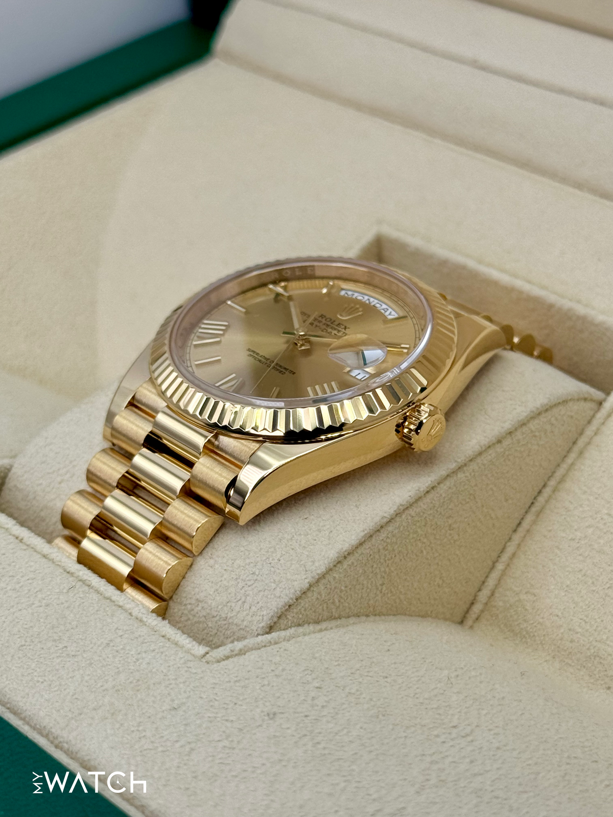 2022 Rolex Day-Date 40mm 228238 Presidential Champagne Dial