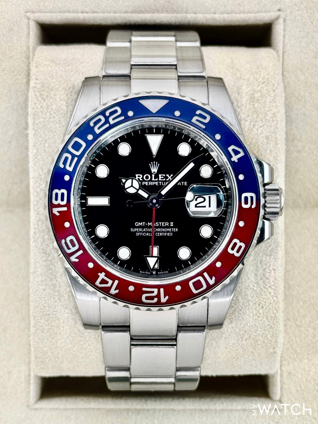 2022 Rolex GMT-Master II "Pepsi" 40mm 126710BLRO Oyster
