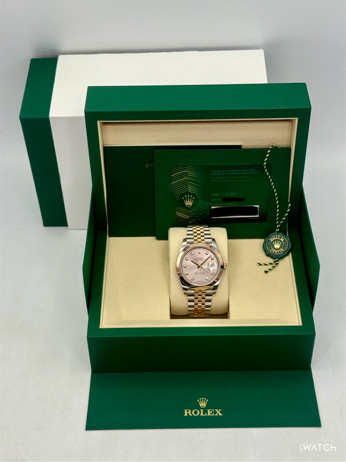 NEW 2026 Rolex Datejust 41mm 126301 Two-Tone Jubilee Sundust Diamond Dial