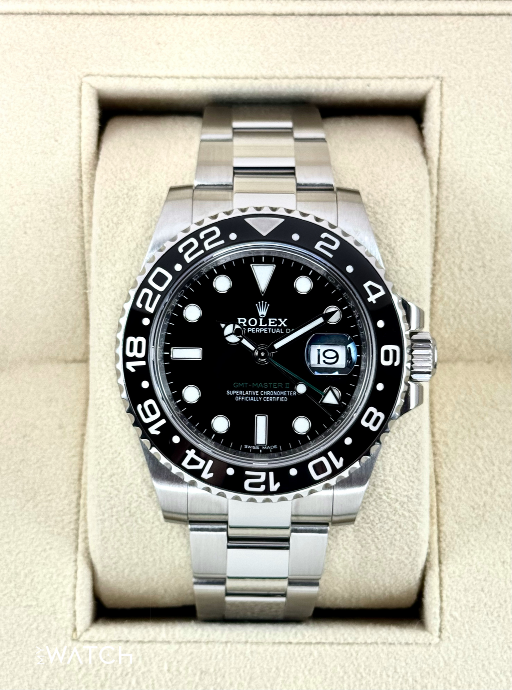 2017 Rolex GMT-Master II 40mm 116710LN Stainless Steel Black Dial