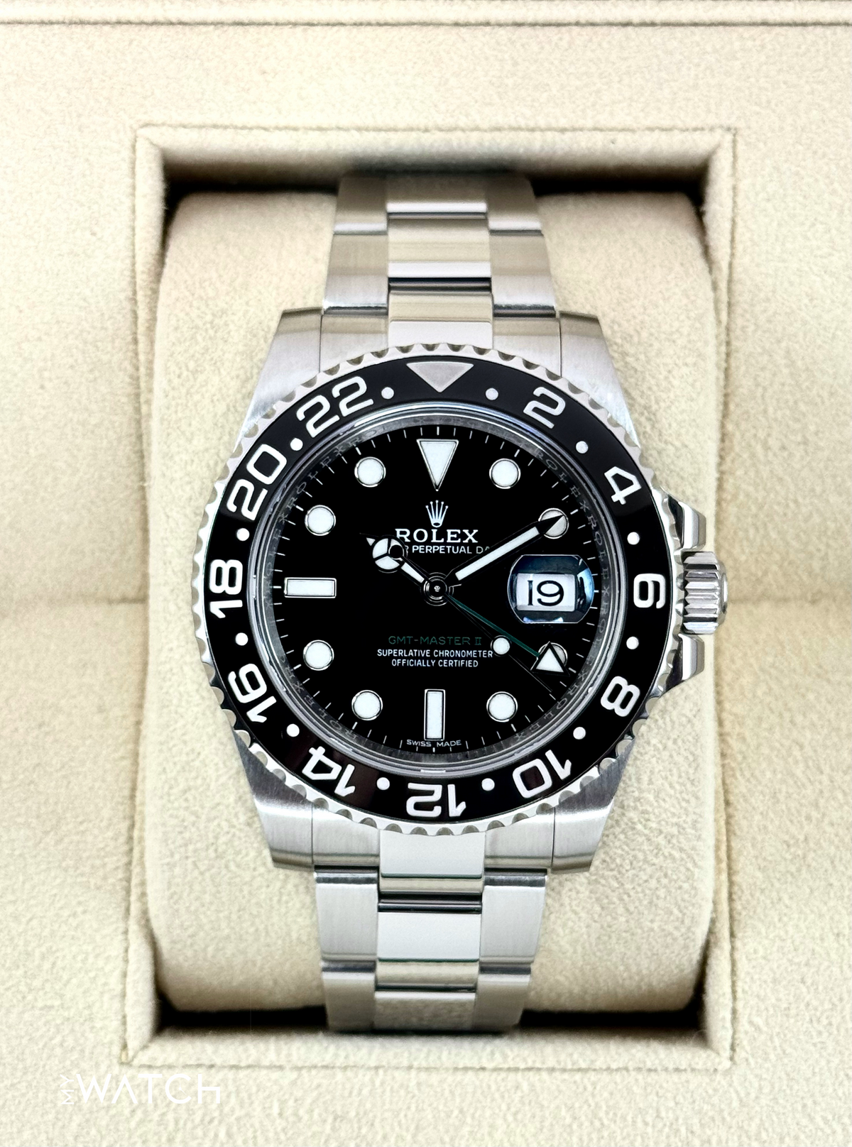 2017 Rolex GMT-Master II 40mm 116710LN Stainless Steel Black Dial