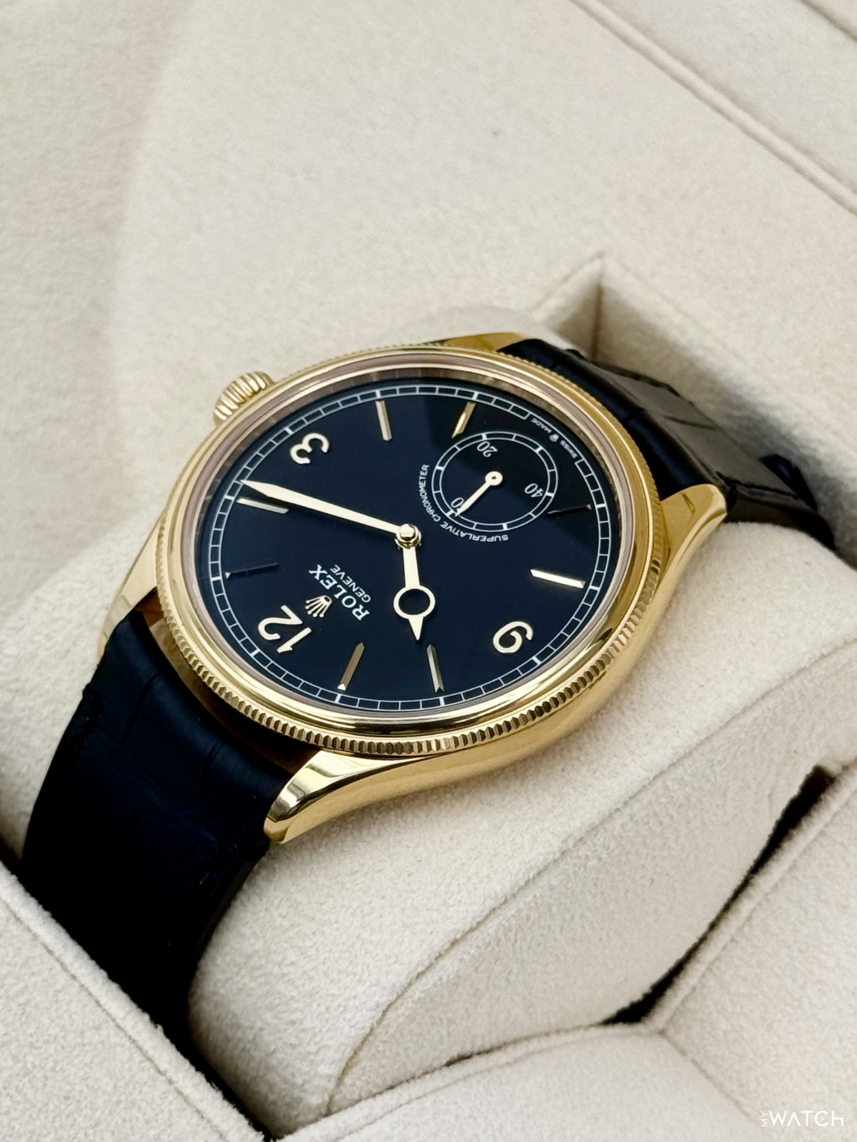 2024 Rolex 1908 39mm 52508 Yellow Gold Black Dial