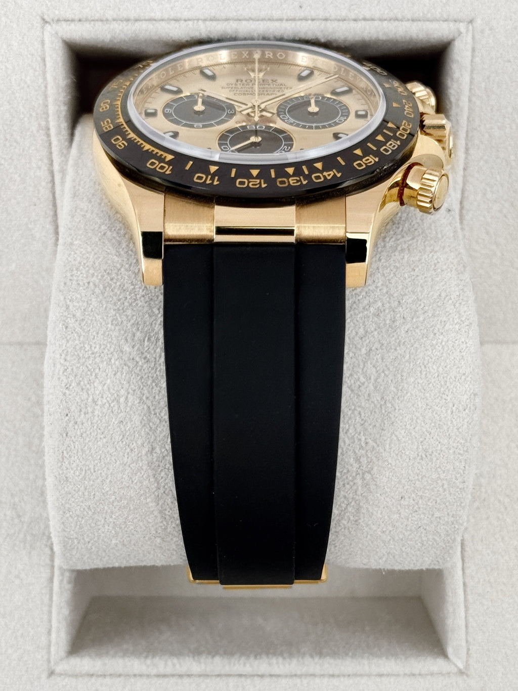 2022 Rolex Daytona 40mm 116518LN Yellow Gold Oysterflex Champagne Pikachu Dial