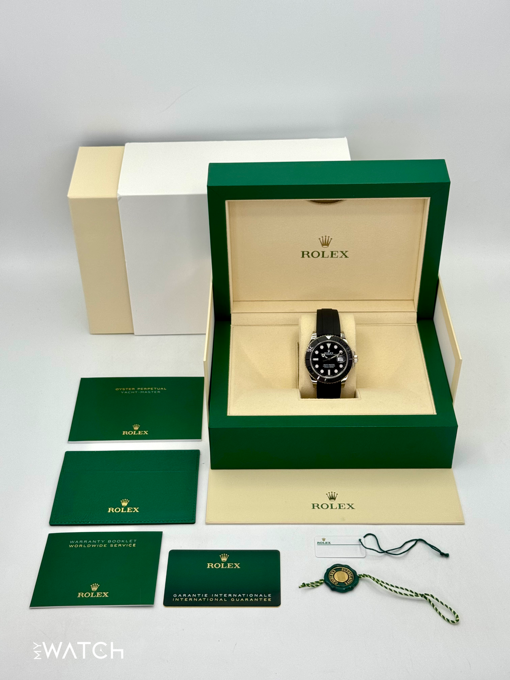 2024 Rolex Yacht-Master 42mm 226659 White Gold Oysterflex Black Dial