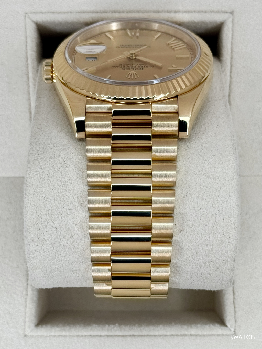 2021 Rolex Day-Date 40mm 228238 Presidential Yellow Gold Champagne Dial