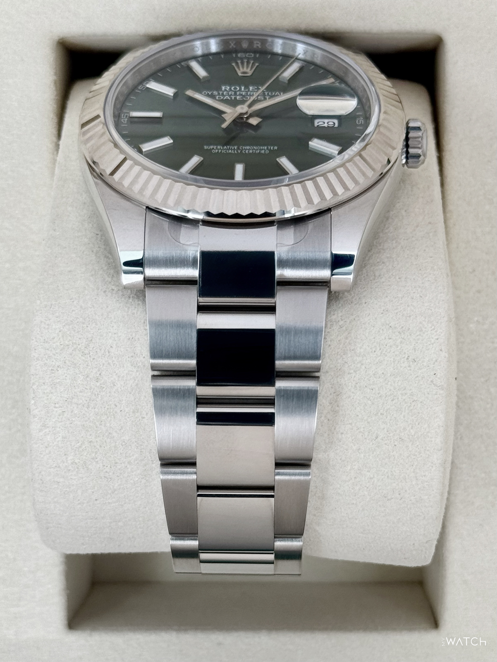 NEW 2026 Rolex Datejust 41mm 126334 Stainless Steel Oyster Green Dial - STICKERED