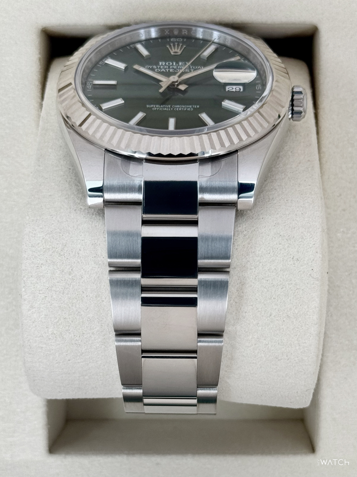 NEW 2026 Rolex Datejust 41mm 126334 Stainless Steel Oyster Green Dial - STICKERED