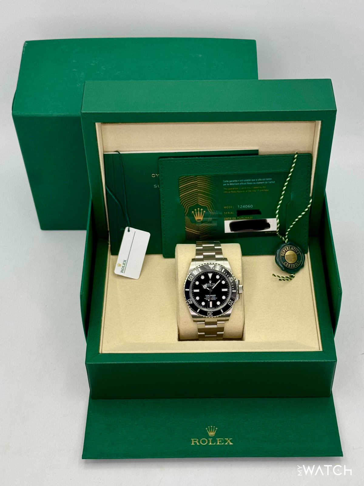 2025 Rolex Submariner 41mm 124060 Stainless Steel Black Dial