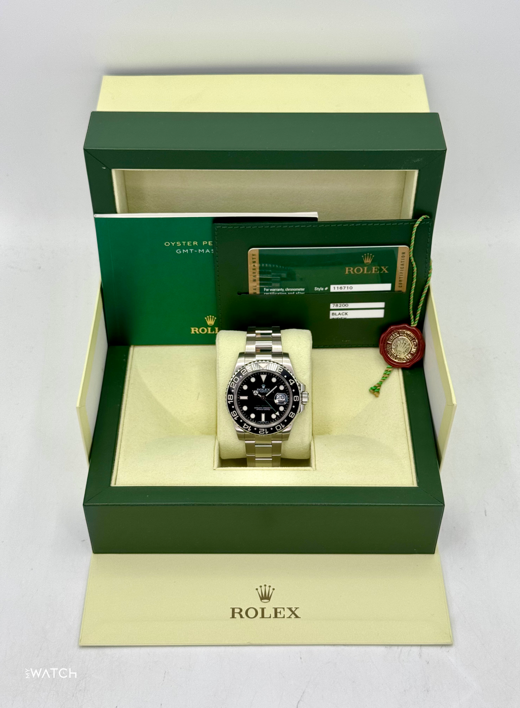2011 Rolex GMT-Master II 40mm 116710LN Stainless Steel Black Dial