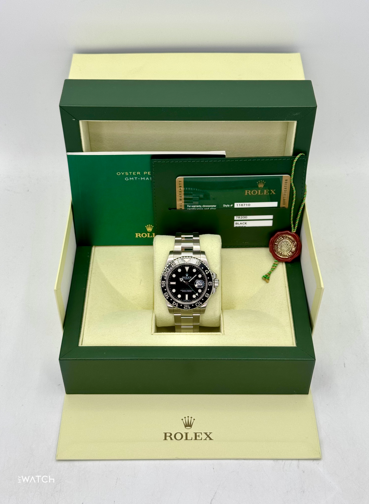 2011 Rolex GMT-Master II 40mm 116710LN Stainless Steel Black Dial