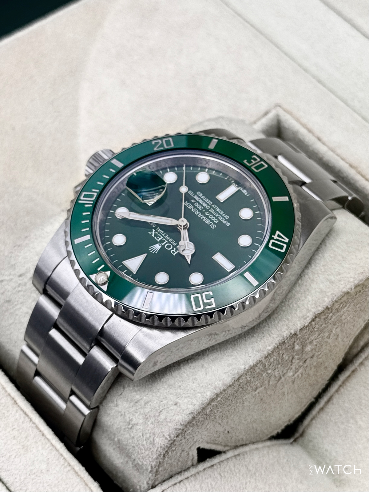 2013 Rolex Submariner “Hulk” 40mm 116610LV Green Dial