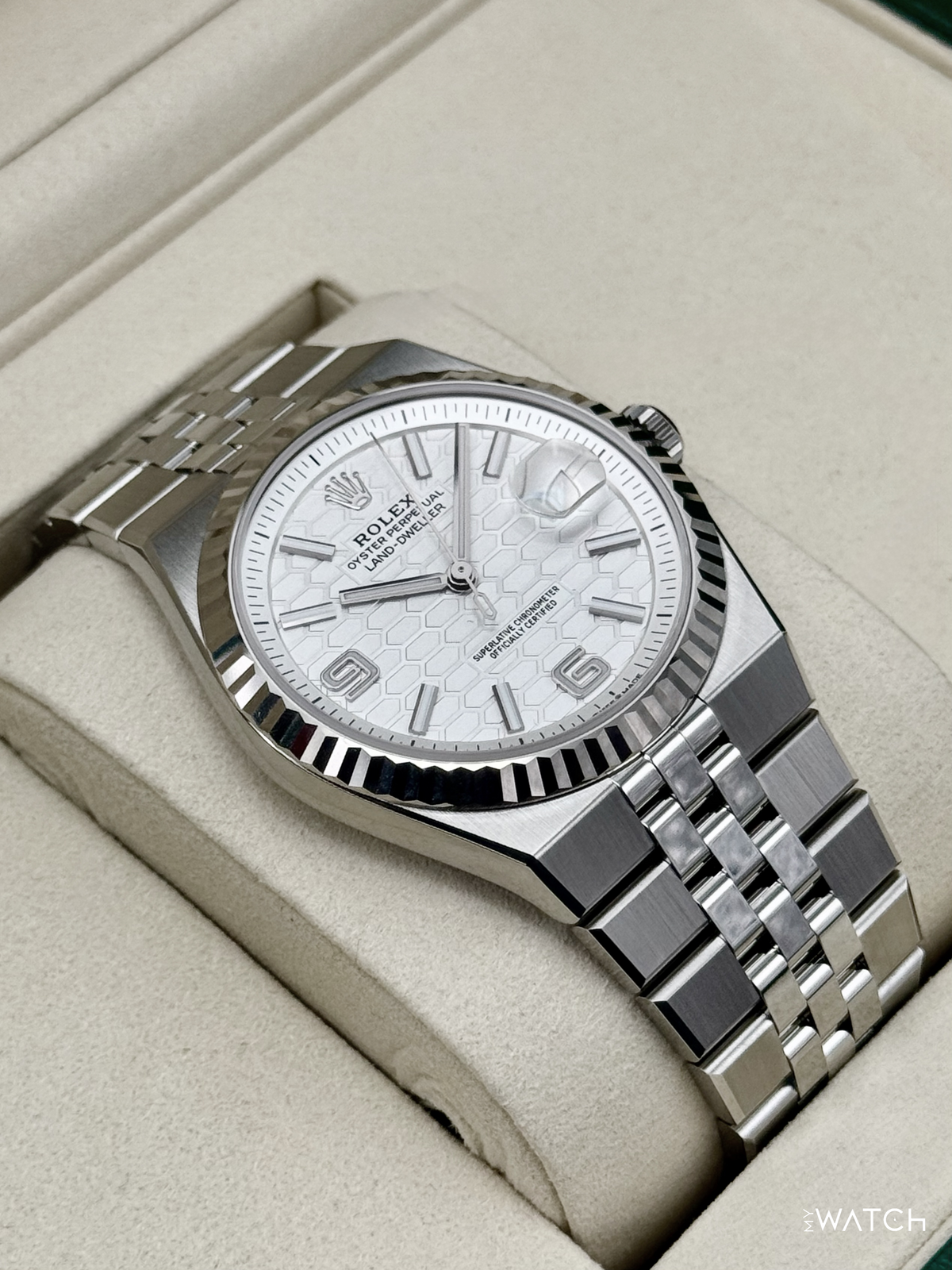 NEW 2026 Rolex Land-Dweller 40mm 127334 Stainless Steel Jubilee White Dial