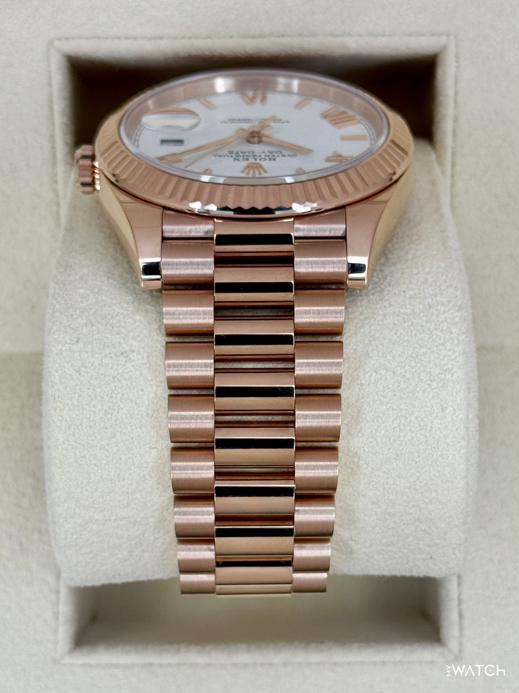 2024 Rolex Day-Date 228235 Presidential Rose Gold White Dial