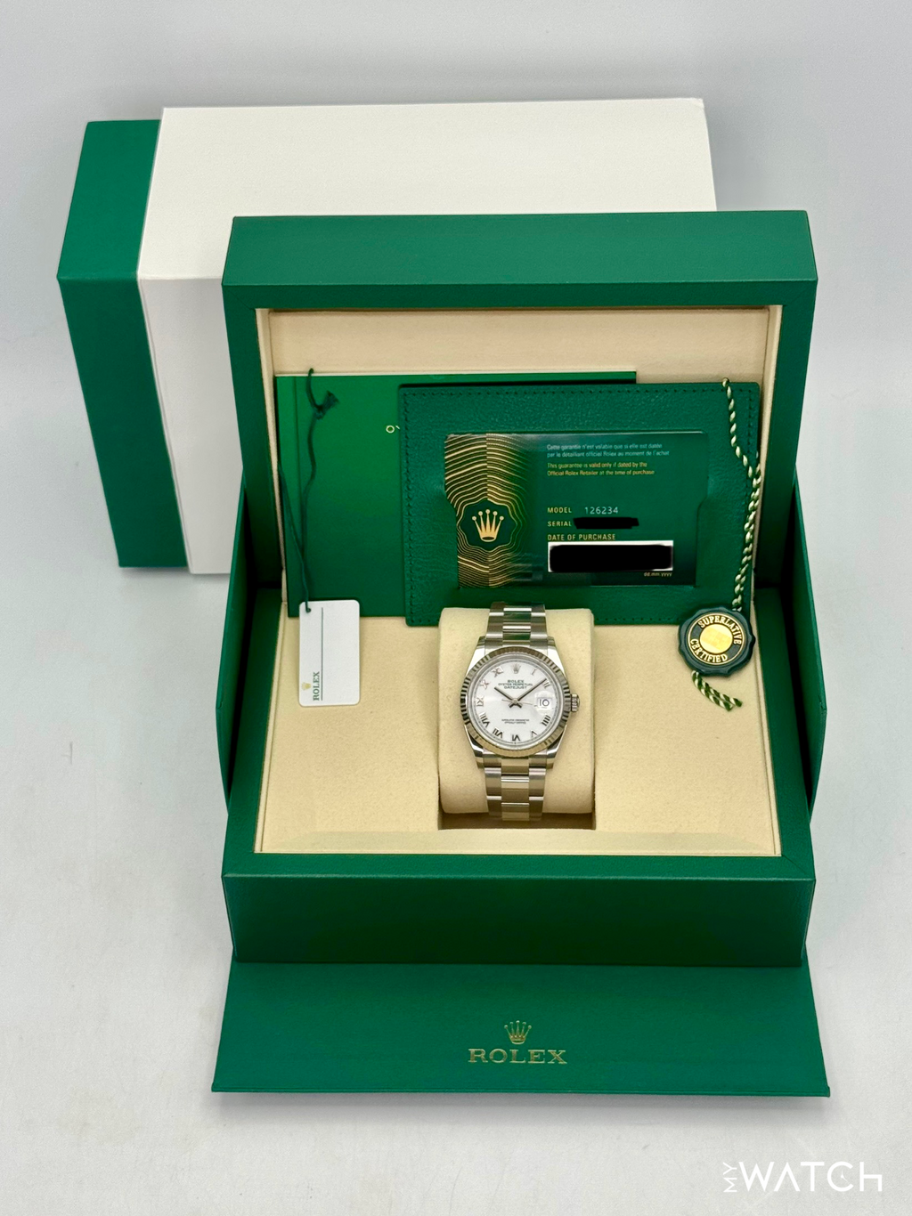 NEW 2026 Rolex Datejust 36mm 126234 Stainless Steel Oyster White Dial