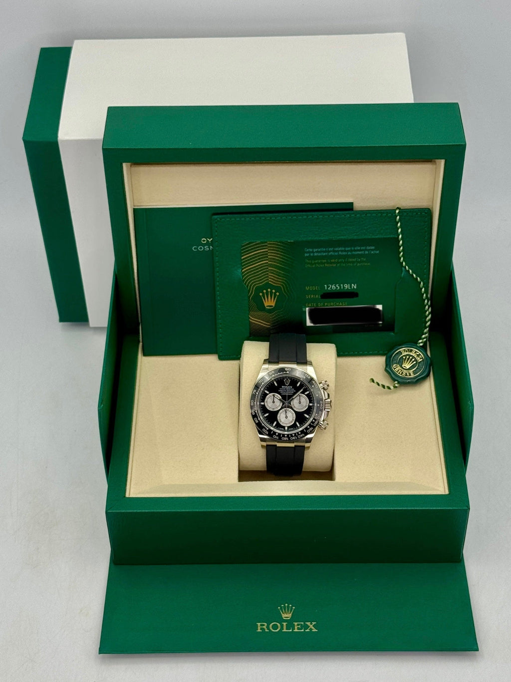 2024 Rolex Daytona Baby Le Mans 40mm 126519LN White Gold Oysterflex Black Dial