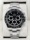 2024 Rolex Daytona 40mm 116500LN Stainless Steel Black Dial