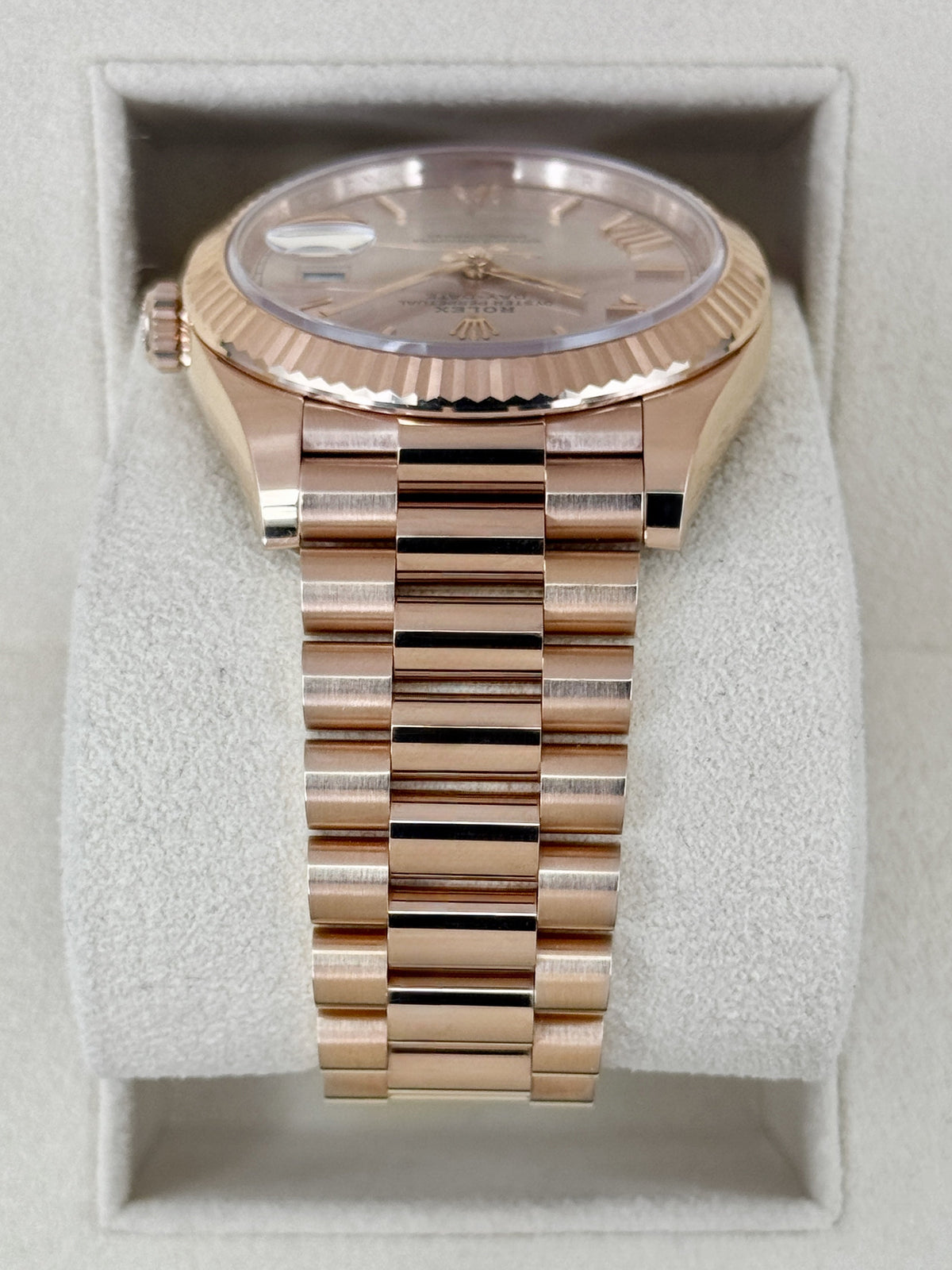 2024 Rolex Day-Date 40mm 228235 Presidential Rose Gold Sundust Dial