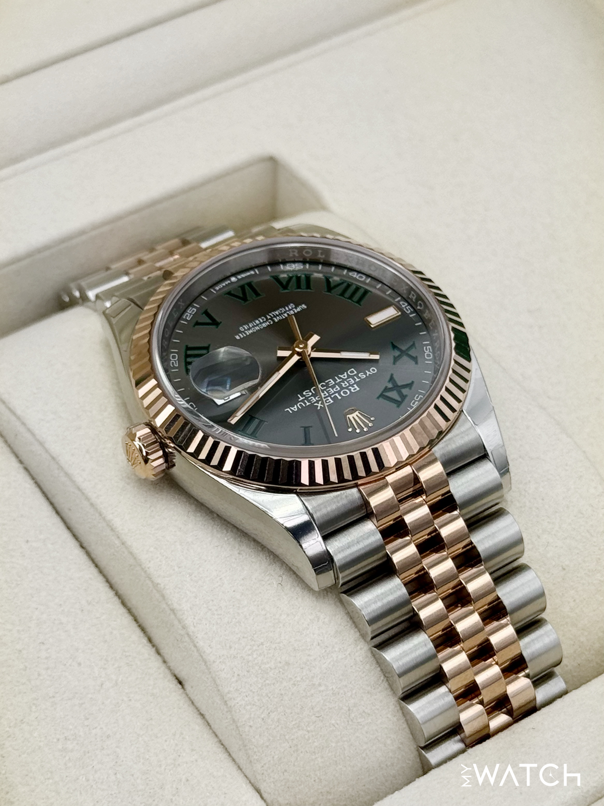 NEW 2026 Rolex Datejust 36mm 126231 Two-Tone Jubilee Wimbledon Dial