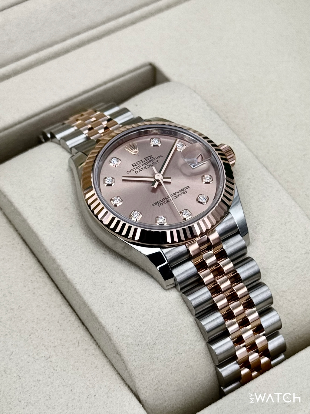 NEW 2026 Rolex Ladies Datejust 31mm 278271 Two-Tone Jubilee Pink Diamond Dial